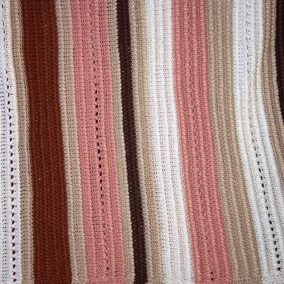 Almost Famous Womens Striped Fringe Sleeveless Top - Picture 6 of 6